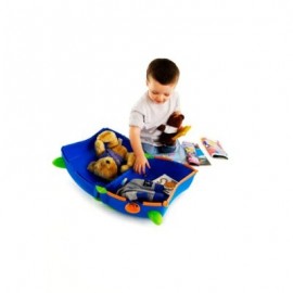 Trunki Terrance Blue | Geamantan copii rezistent, pe roti - imagine 2