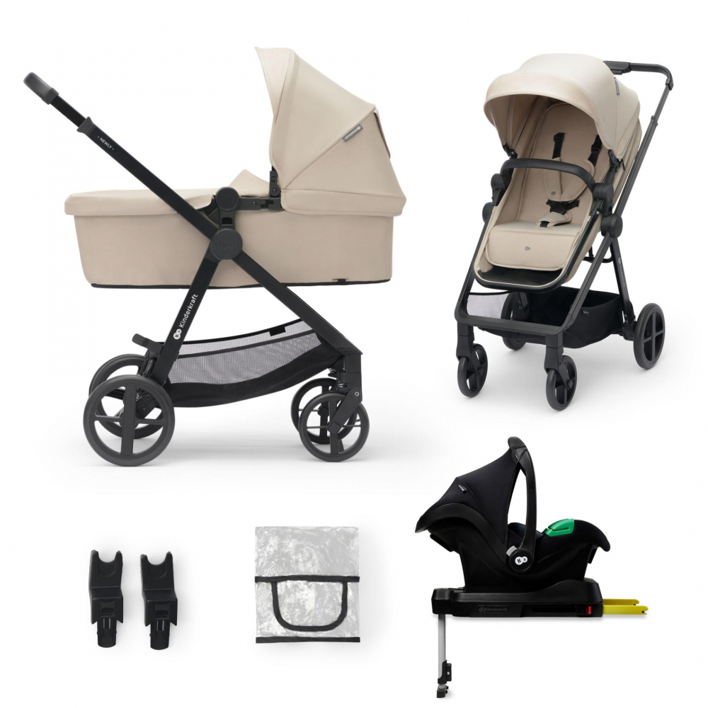 Kinderkraft Newly 4-in-1 Sand Beige Ușor și Practic - imagine 6