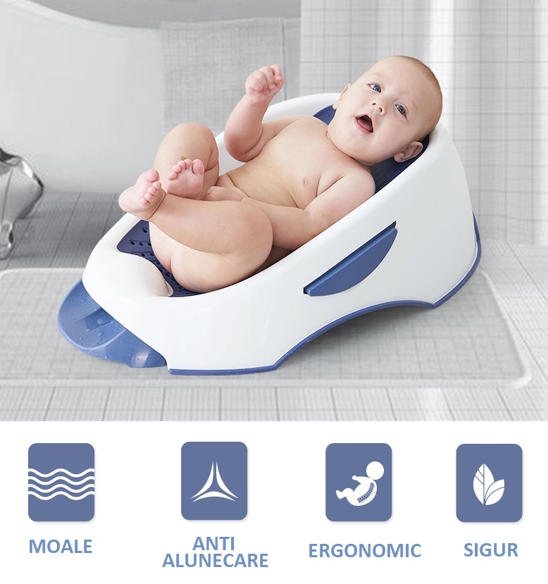 Suport Baie 2in1 Little Mom Soft Blue - imagine 2