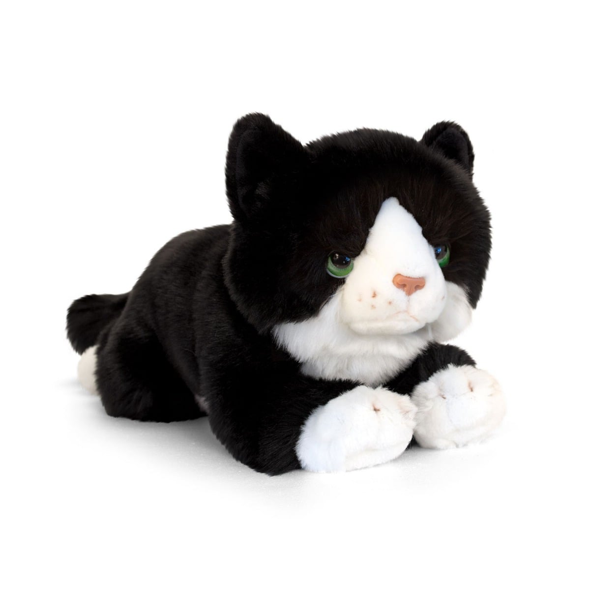 Pisica Plus Keel Toys Neagra, 25 cm, Moale