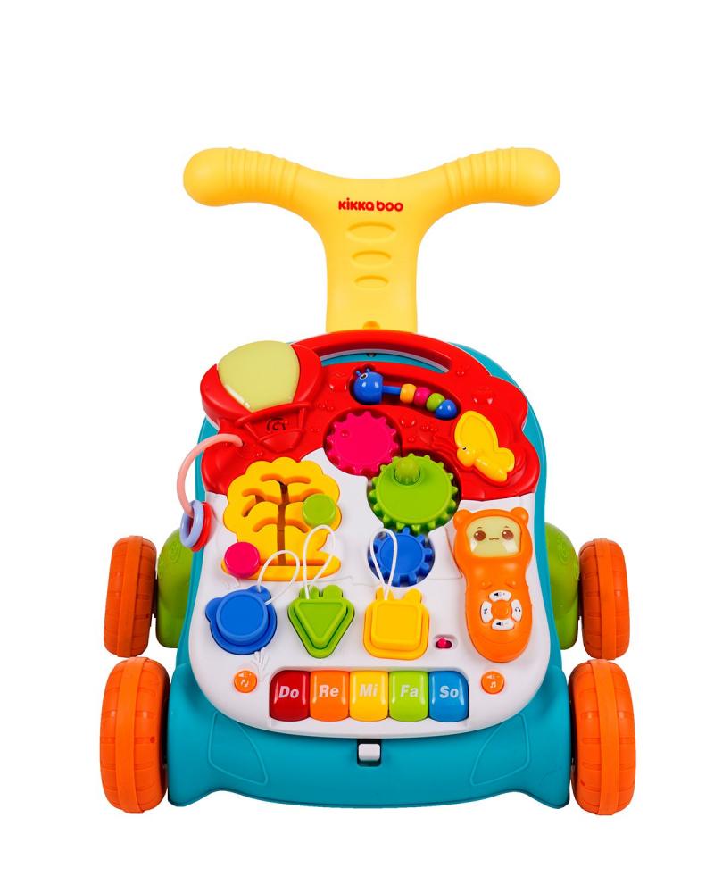 Antepremergator KikkaBoo 3IN1 Walk and Learn, Verde