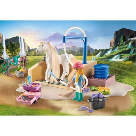 Playmobil Spălătorie Isabella & Calul - Joc Creativ