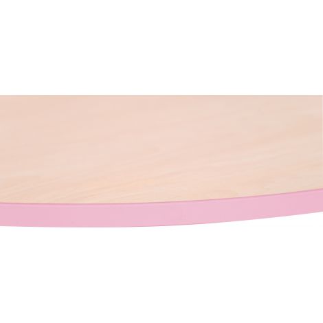 Blat Masă Artar Rotund Quadro Cant Roșu | Moje Bambino - imagine 4