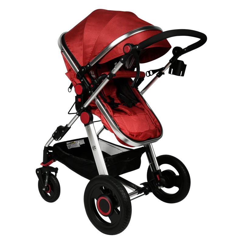 Carucior 2 in 1 Buf Boof S-18 Red Reversibil - imagine 4