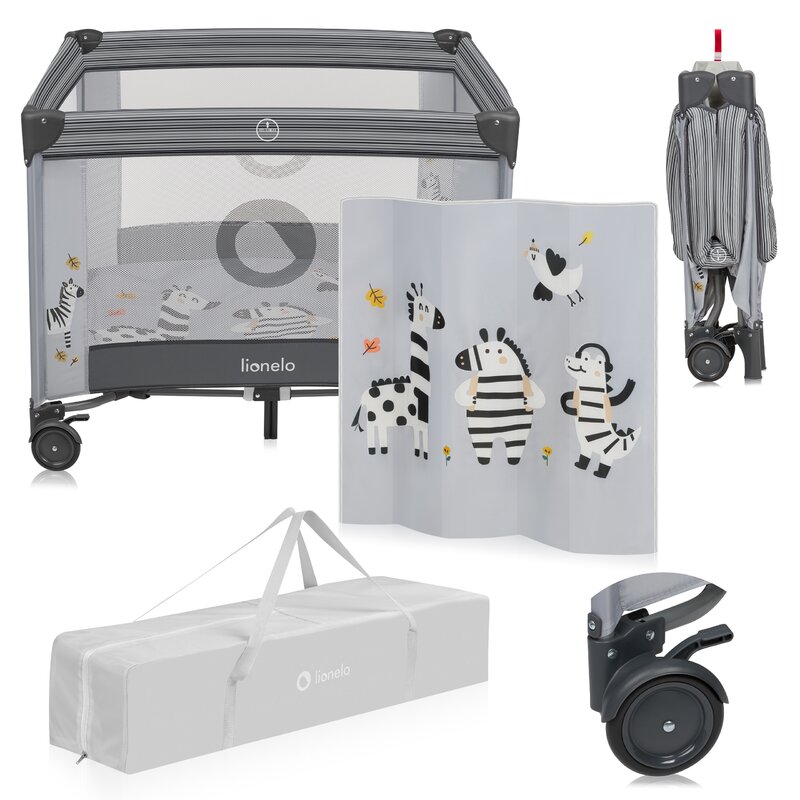 Tarc Joaca Lionelo Bonnie, 100x100 cm, Gri - imagine 5