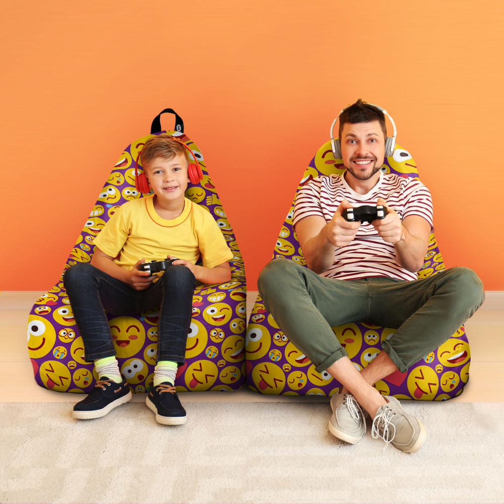 Fotoliu Puf Bean Bag Chill XL Emoji | Updeco - imagine 4