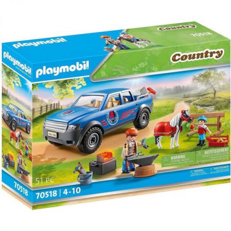 Playmobil Mașină Potcovire Cai | Jucarie Interactivă - imagine 2
