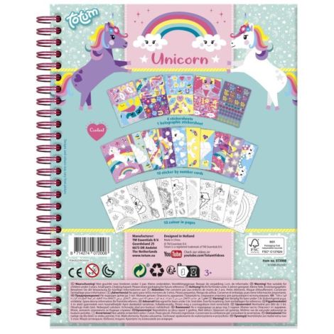 Totum Set Unicorn Abtibilduri Creativ 3+ - imagine 5