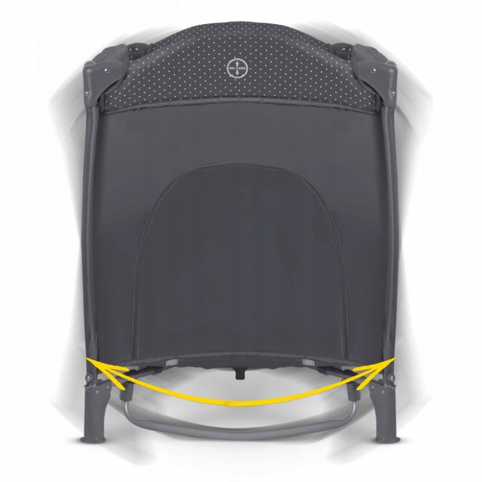 Patut pliabil Ricokids RK-242 Antracit cu accesorii - imagine 3