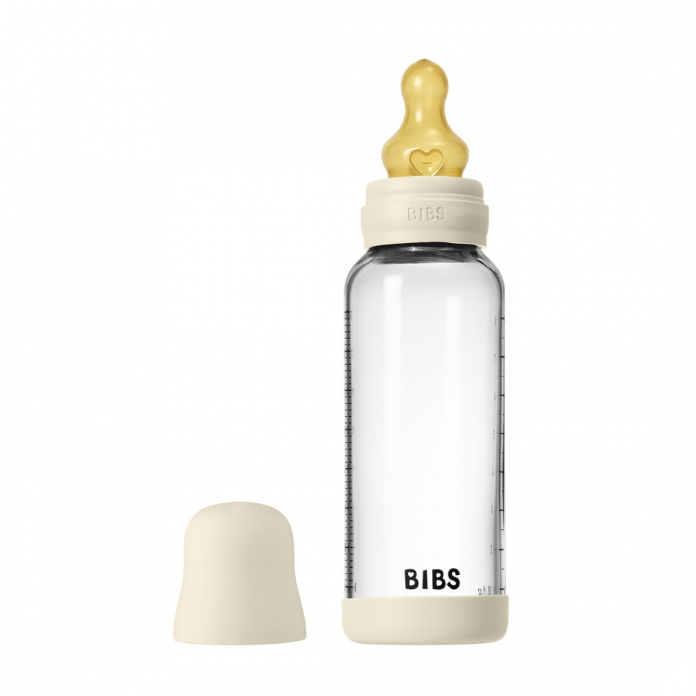 BIBS Biberon Anticolic Sticlă 240ml Ivory