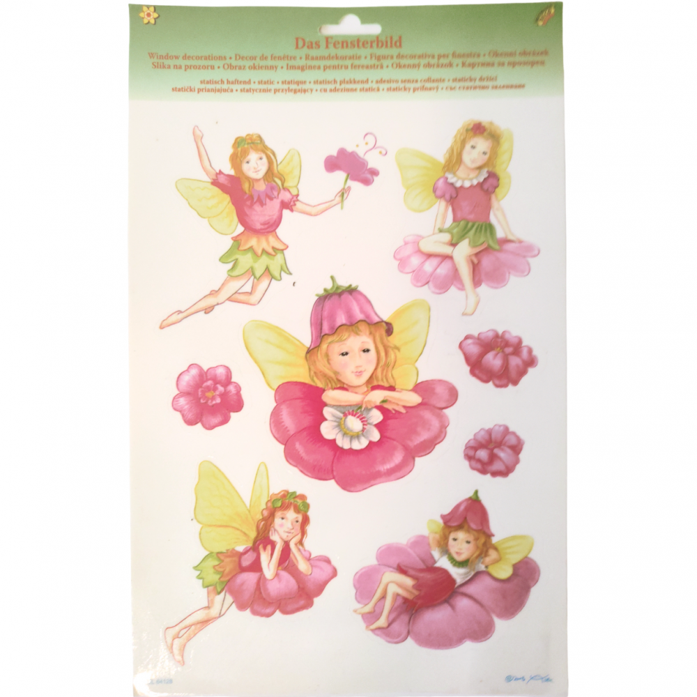 Sticker Fereastră Zană OEM | Fără Urme, Aplicare Ușoară