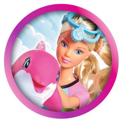 Papusa Simba Steffi Love Dolphin Fun 29 cm cu Accesorii - imagine 2