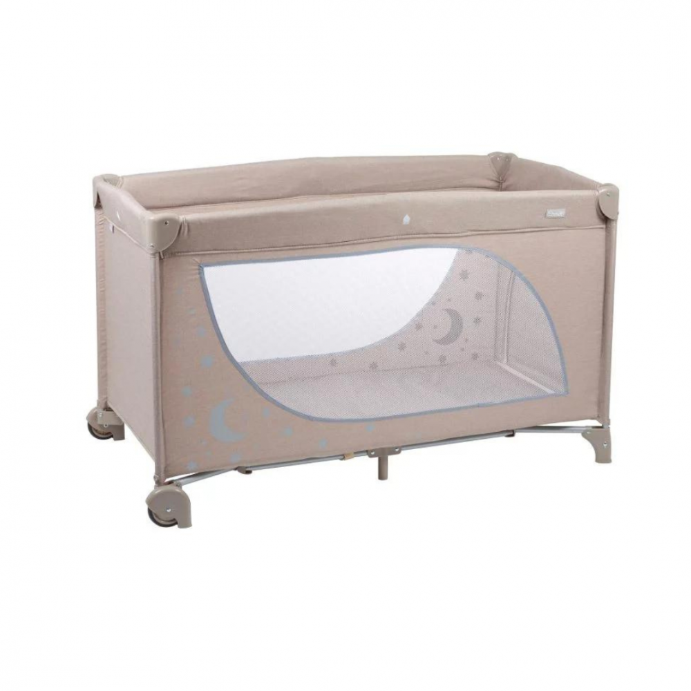 Patut pliant BabyGo Sleeper Moon Beige, calatorii - imagine 5