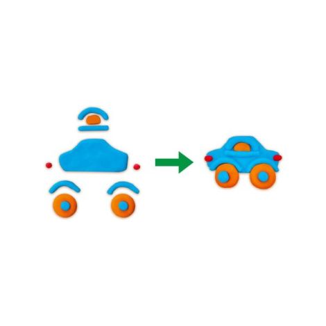 Set Creativ Ses Creative | Plastilină Semne Circulație - imagine 4