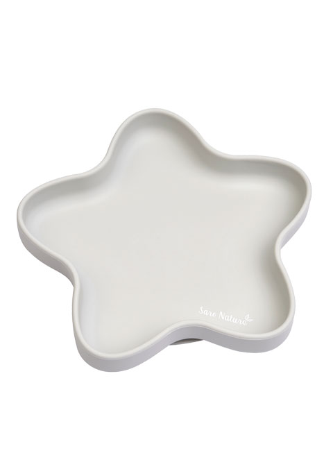 Farfurie Silicon Stea Gri Saro Baby - imagine 3