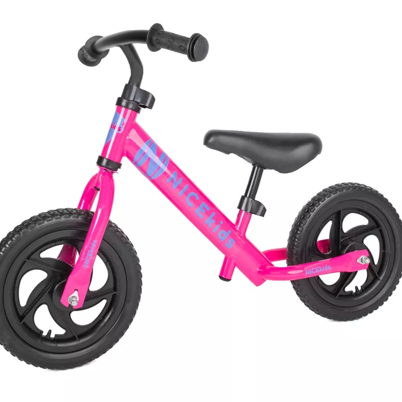 Bicicleta fara pedale Nice Kids Pink 12