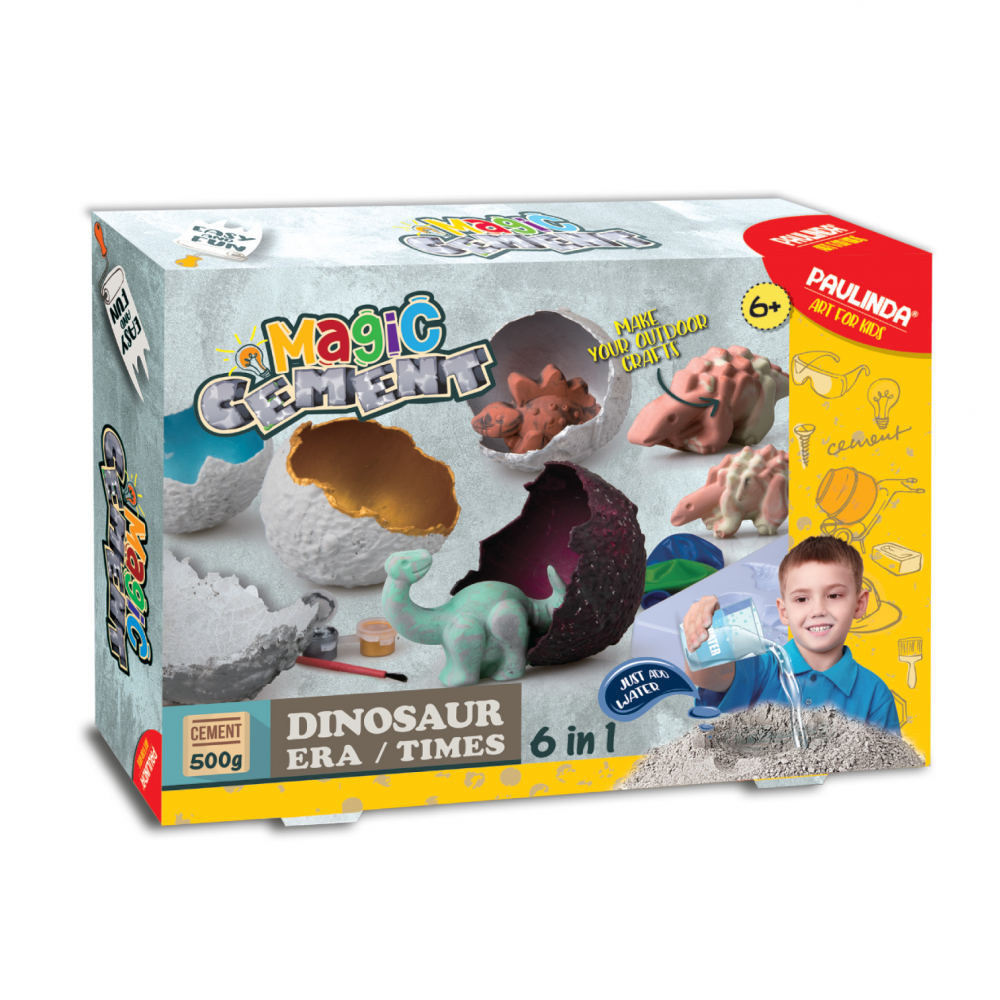 Strigo Set DIY Dinozauri Ciment - Dezvoltă Creativitatea