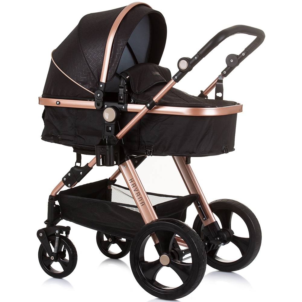 Chipolino Havana 3 in 1 Obsidian Gold, Carucior Premium i-Size