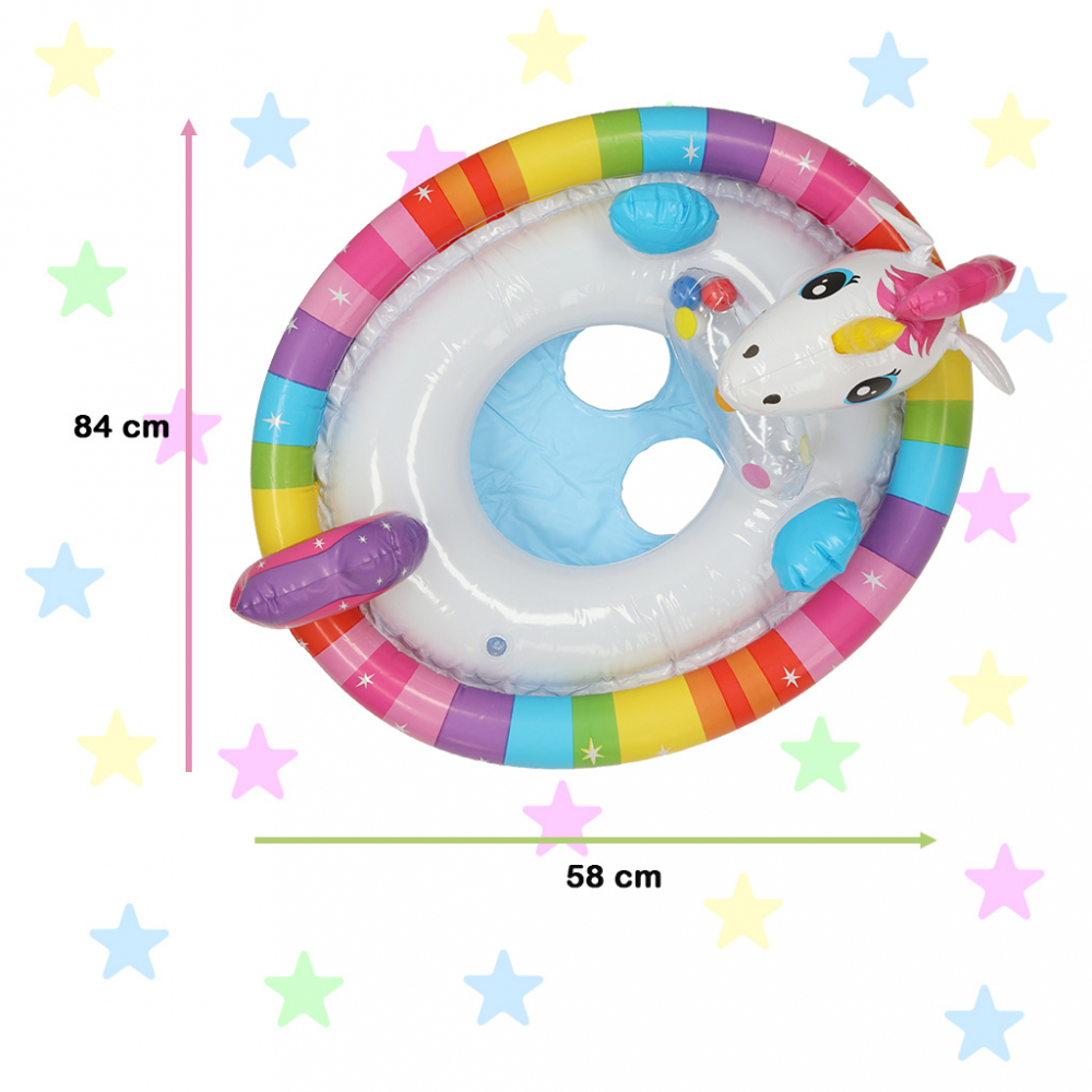 Colac Gonflabil Copii Unicorn Vesel Ikonka - imagine 3
