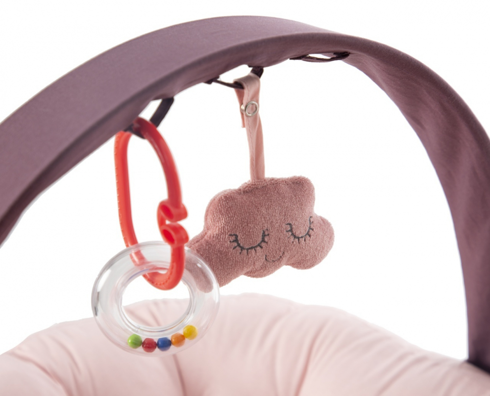 BabyJem Babynest Somon cu Bară Jucării - imagine 4