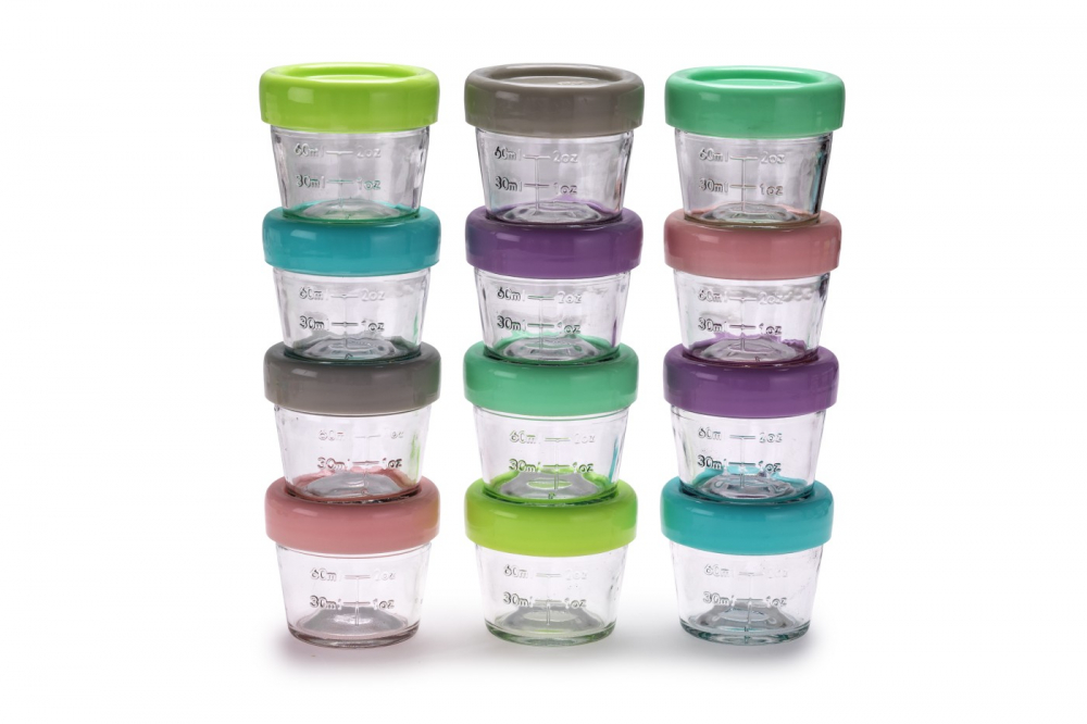 Set 12 Recipiente Sticlă Melii 118ml pentru Hrană Bebe - imagine 7