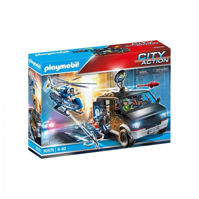 Elicopter Politie & Duba Playmobil - Set Urmarire