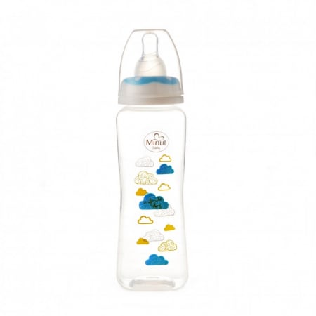 Minut Baby Biberon 250ml 3+ Bleu - imagine 2