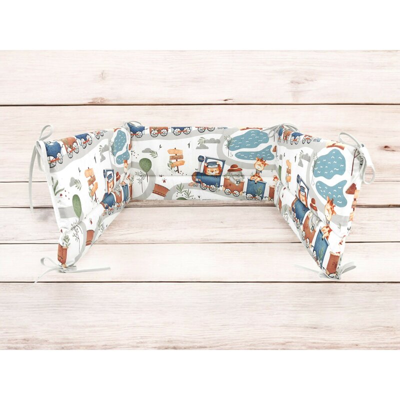 Aparatoare patut MimiNu Zoo Train - Bumbac 100%
