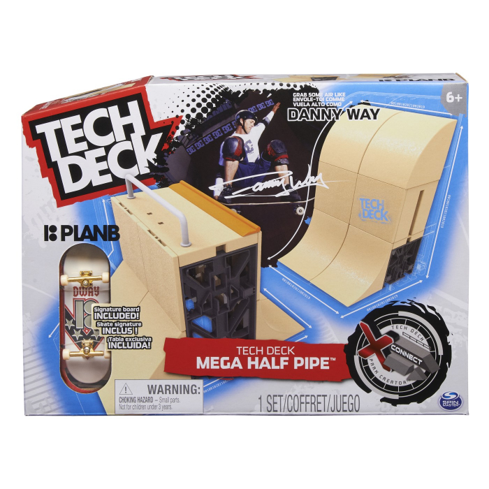 Tech Deck Mega Half Pipe Rampa Skat