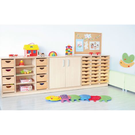 Dulap D cu rafturi si plinta Moje Bambino - imagine 11