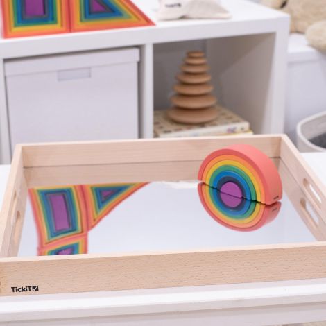 Tavă senzorială Tickit cu oglindă - Joc educativ - imagine 3