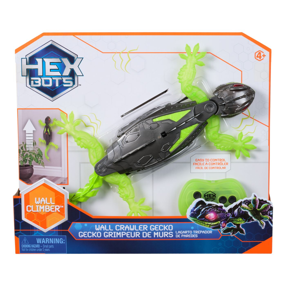 Hexbots Gecko Spin Master - Se urcă pe pereți!