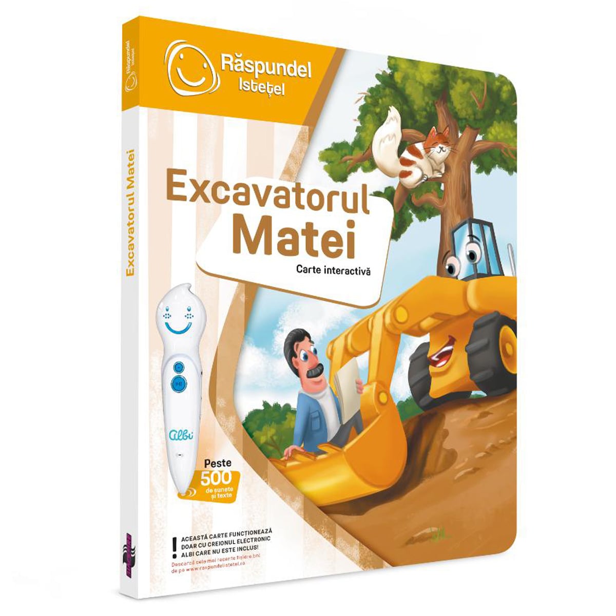 Carte Interactivă Răspundel Istețel: Excavatorul Matei
