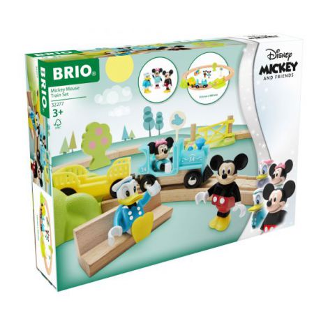 Set Tren Mickey Mouse Brio 32277 - 18 Piese - imagine 6