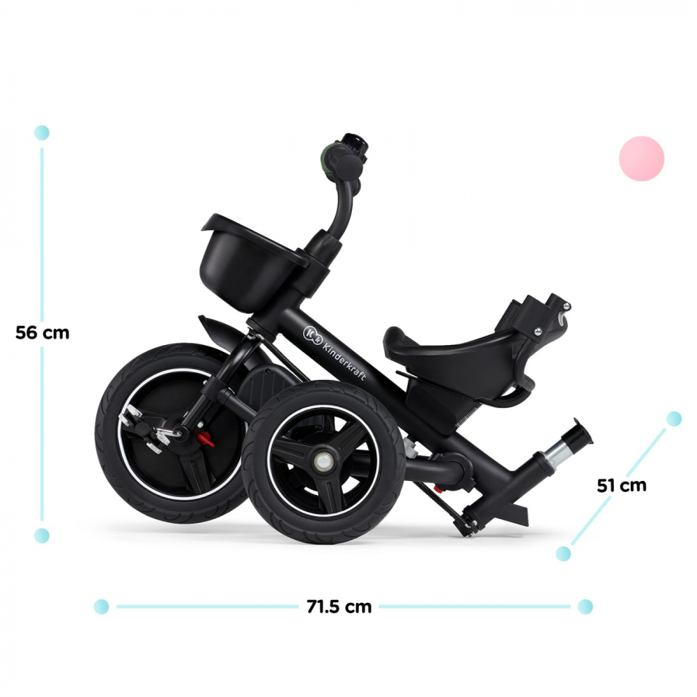 Tricicleta Kinderkraft Spinstep 5 in 1 Grey - imagine 7