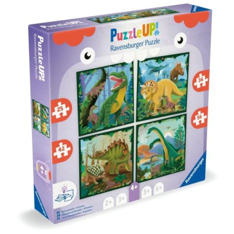 Ravensburger Puzzle Dinozauri 4 în 1 Set - imagine 2