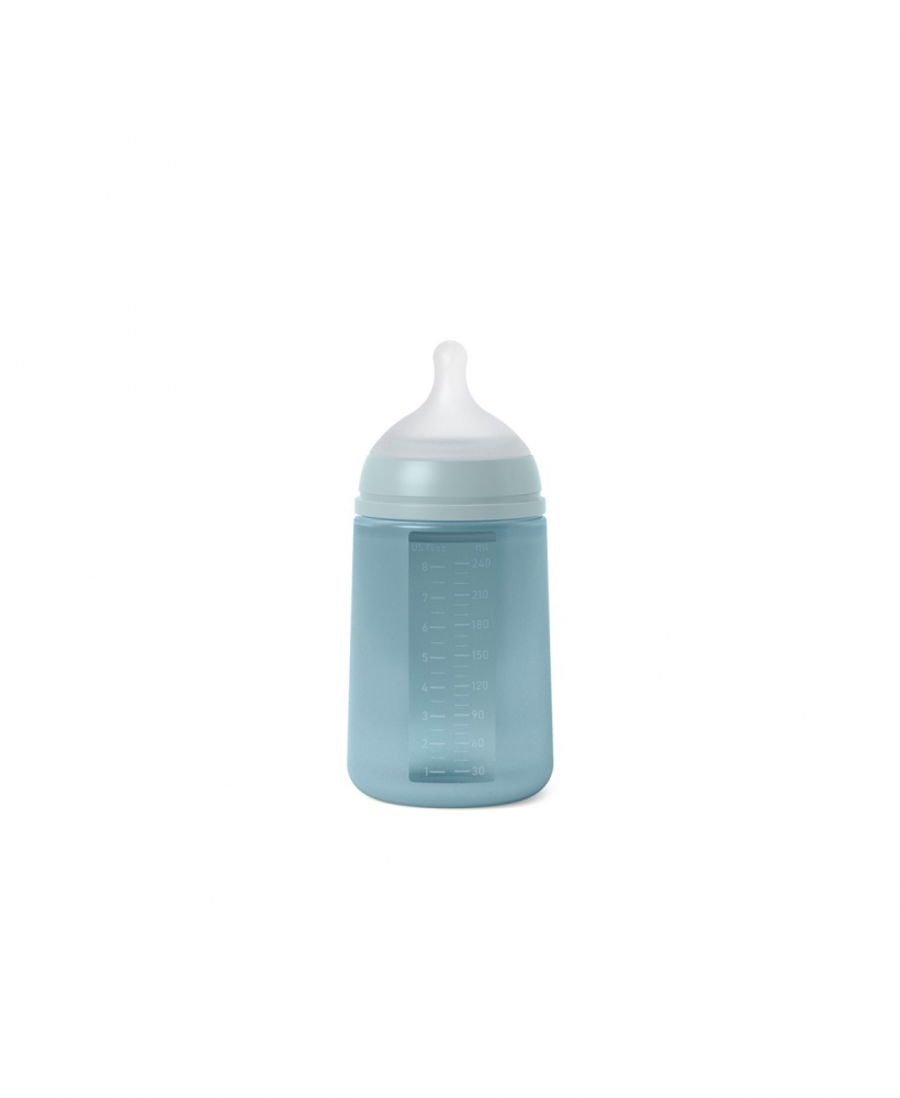 Biberon Suavinex Silicon Moale 240ml Albastru - imagine 3