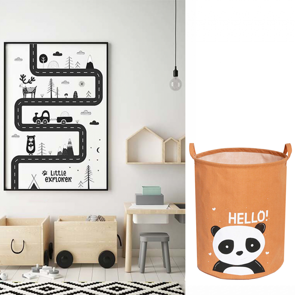 Cos Pliabil Sipo Panda 43L | Organizare Jucării - imagine 6