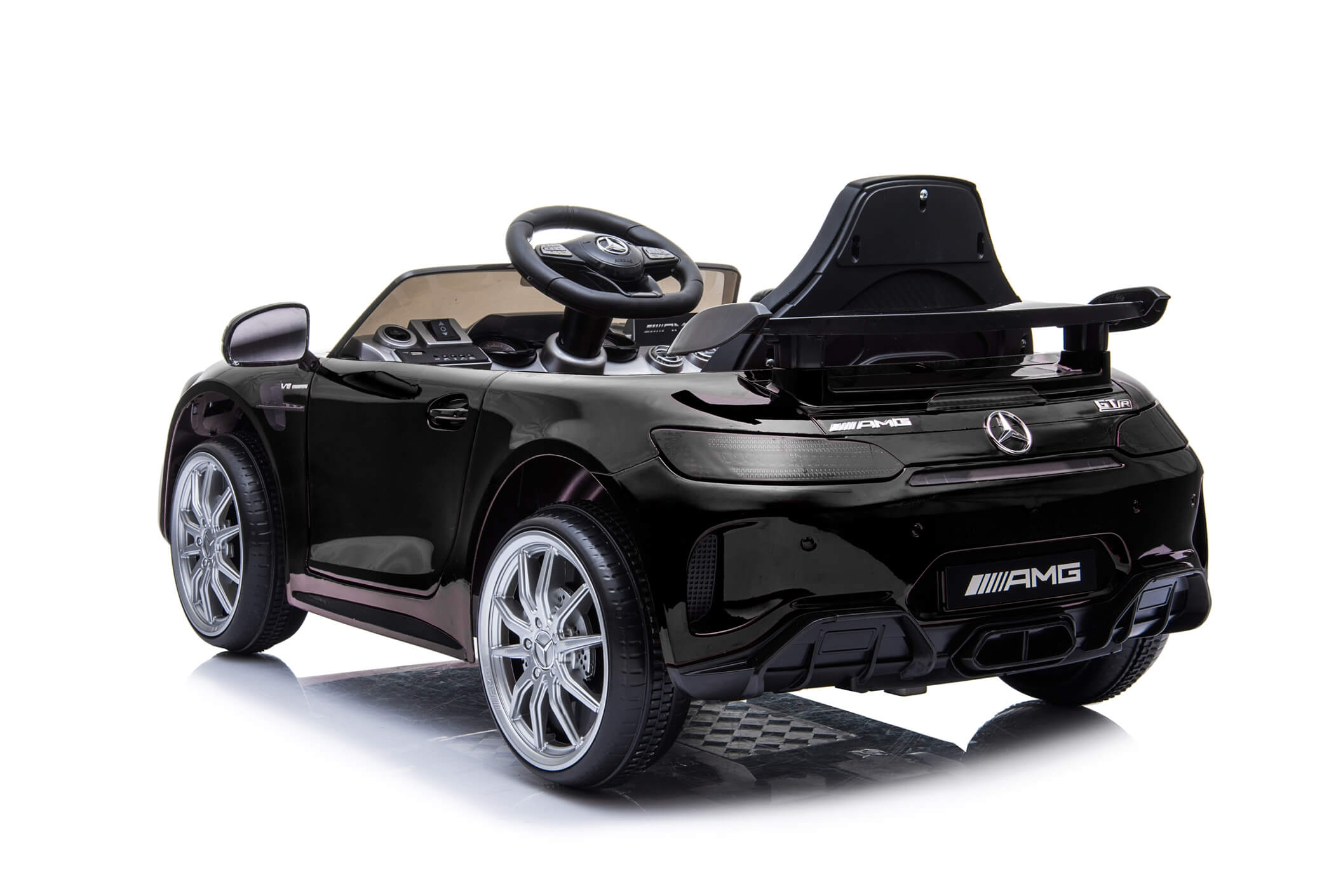 Masinuta Electrica Mercedes GTR Negru | Maner Troller - imagine 7