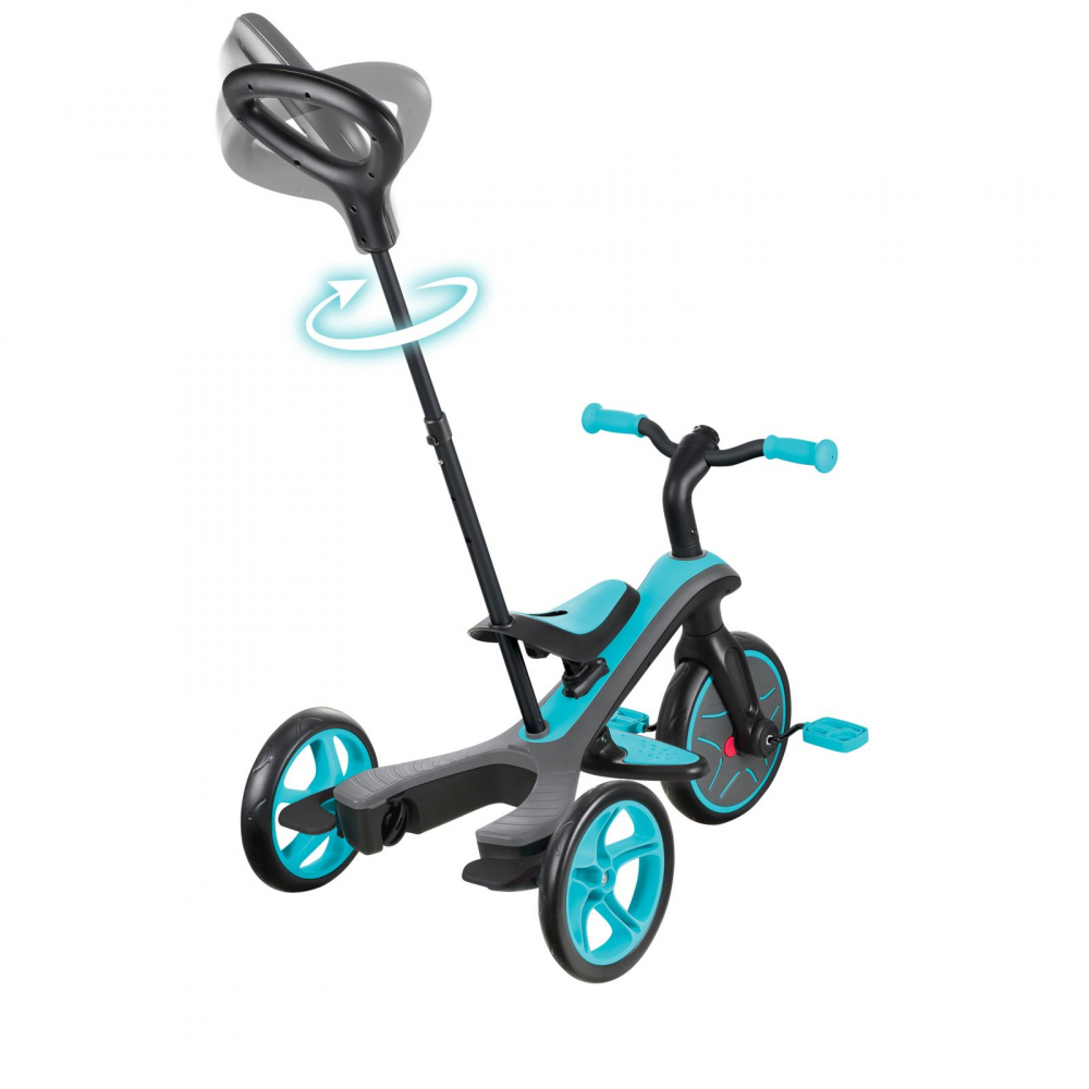 Tricicleta Globber Explorer 4 in 1 Turquoise, 10 luni-5 ani - imagine 12