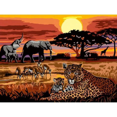 Ravensburger CreArt Pictură Peisaj Savannah - imagine 3