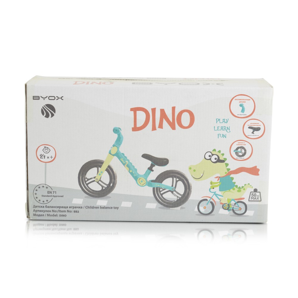 Bicicleta Byox Dino Blue, Fara Pedale - imagine 2