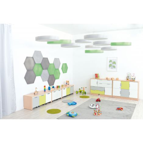 Panou Acustic Rotund Moje Bambino, Gri - imagine 4