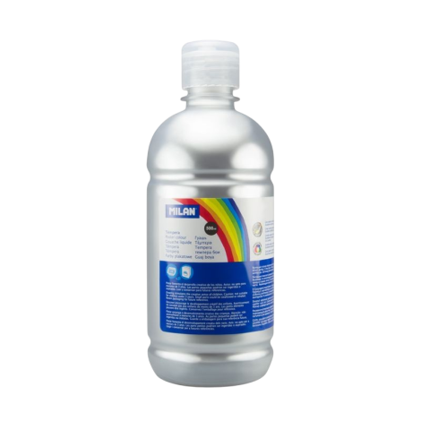 Tempera Argintiu Milan 500ml - Strălucire Metalizată