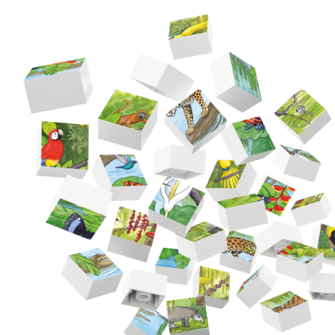 Puzzle Animale Exotice Hubelino 35 piese - imagine 2
