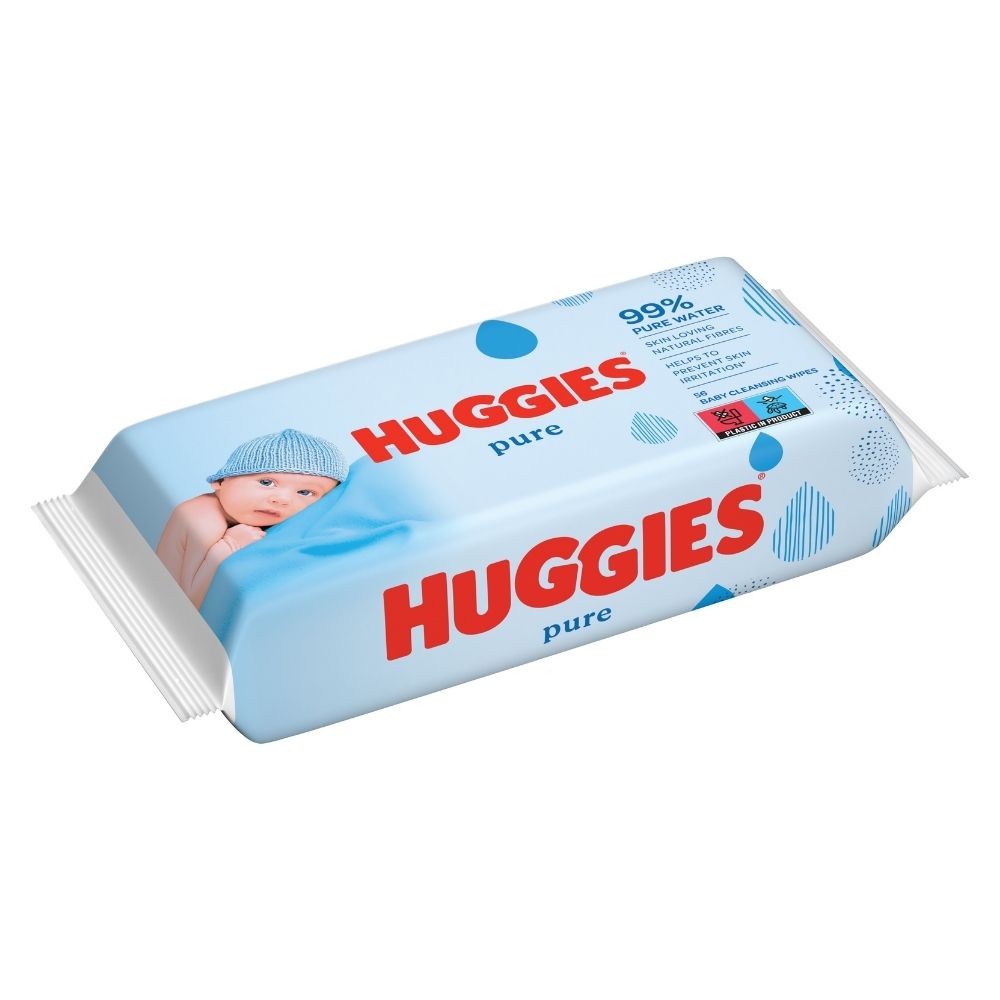 Servetele Huggies Pure 56 buc - Set 10 bucăți - imagine 3