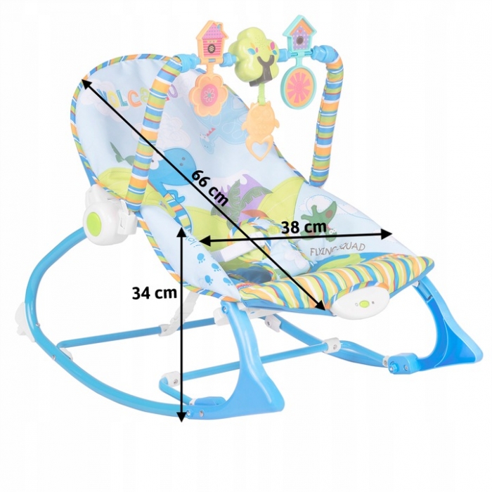 Balansoar Ricokids 7302 cu vibrații și muzică - imagine 6