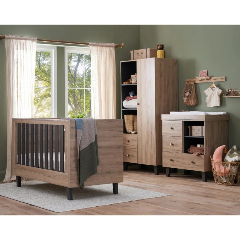 Patut Evolutiv 3-în-1 Tutti Bambini Como Oak - imagine 5