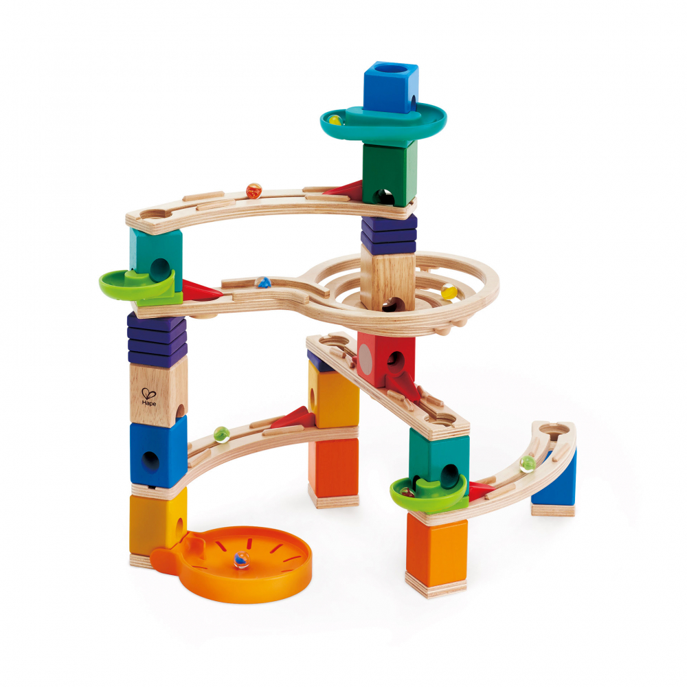 Hape Quadrilla Suspans - Set circuit cu bile, logică spatială