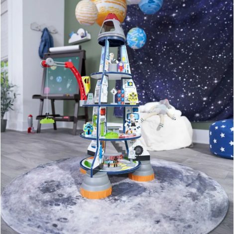 Racheta lemn Kidkraft | Set joaca 5 nivele - imagine 7